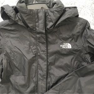Black North Face windbreaker